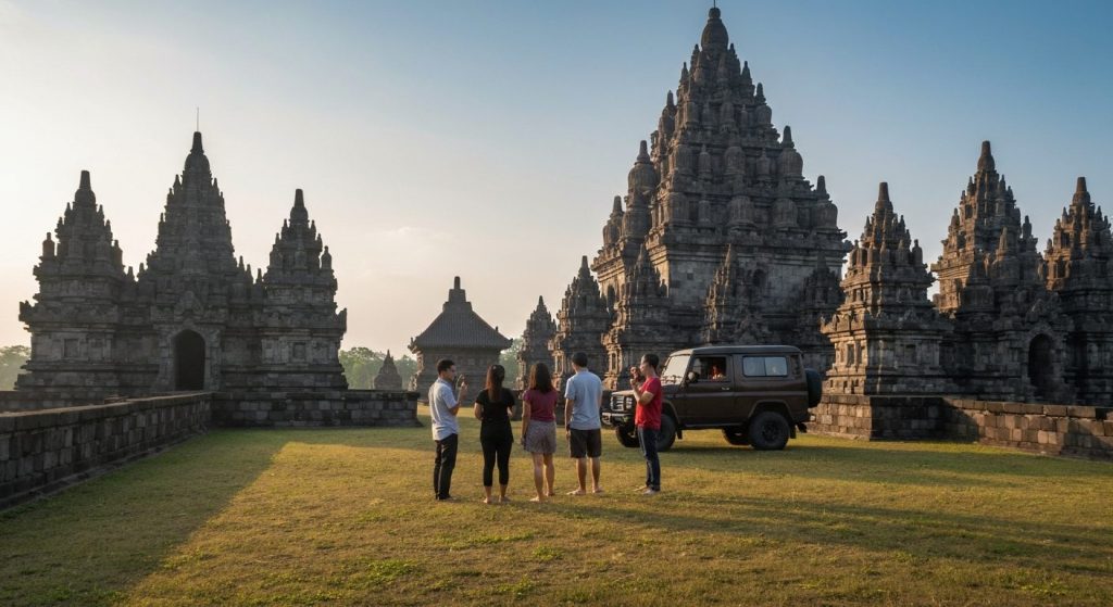 prambanan temple tour — Photorealistic editorial travel photograph relevant to: The clearest planning guide and direct-b